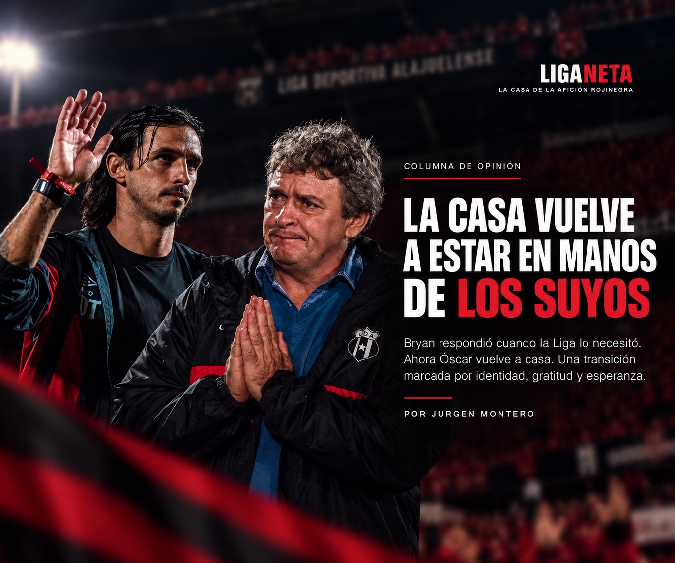 Bryan Ruiz y Óscar Ramírez representan el cierre de un interinato y el inicio de una nueva etapa en el banquillo de Liga Deportiva Alajuelense
